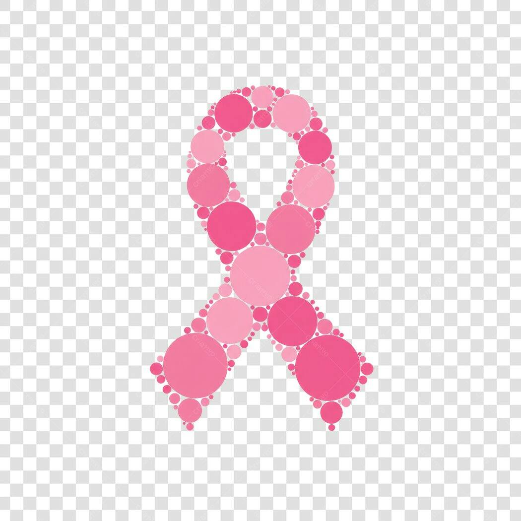 Logo Outubro Rosa PNG com fundo transparente