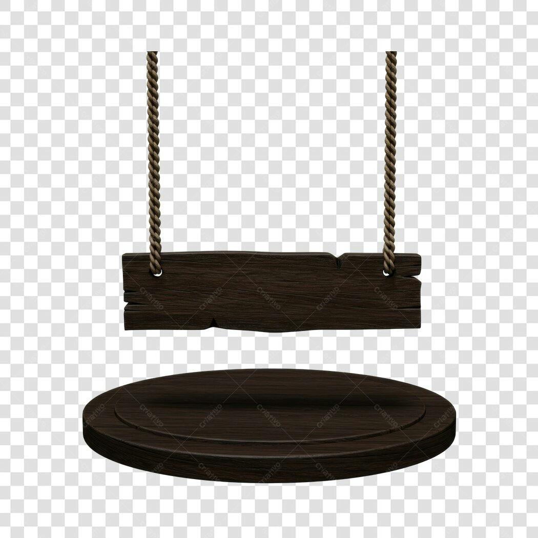 Mockup de Placa de Madeira PNG com fundo transparente