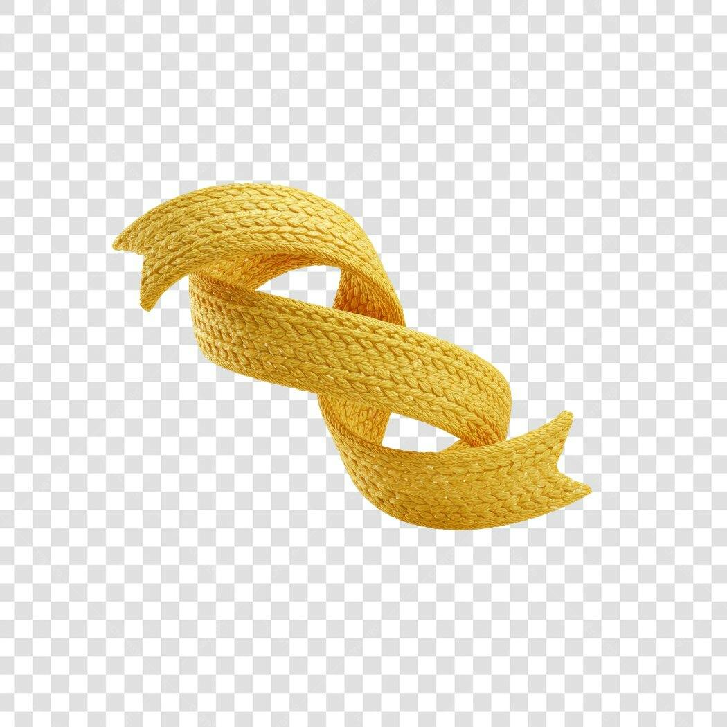 Banner Ouro em espiral PNG com fundo transparente