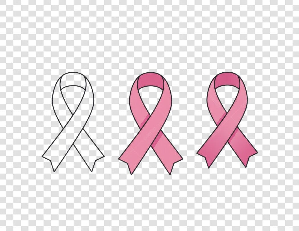 Logo Outubro Rosa PNG com fundo transparente