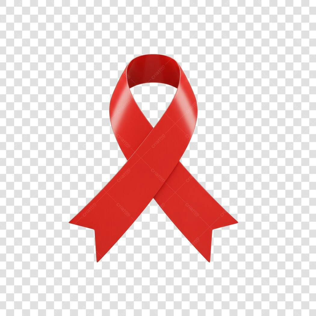 Banner Dia Mundial da Aids PNG com fundo transparente