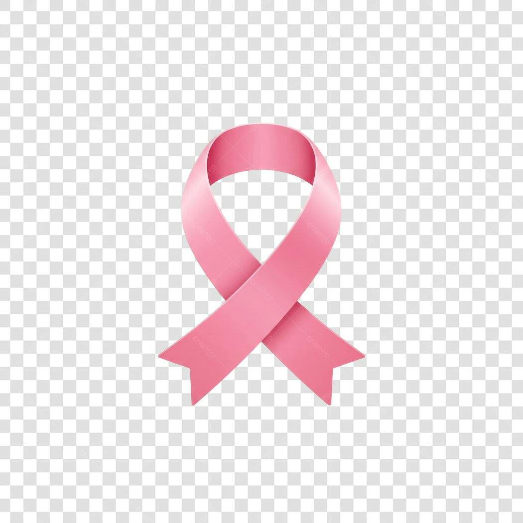 Logo Outubro Rosa PNG com fundo transparente