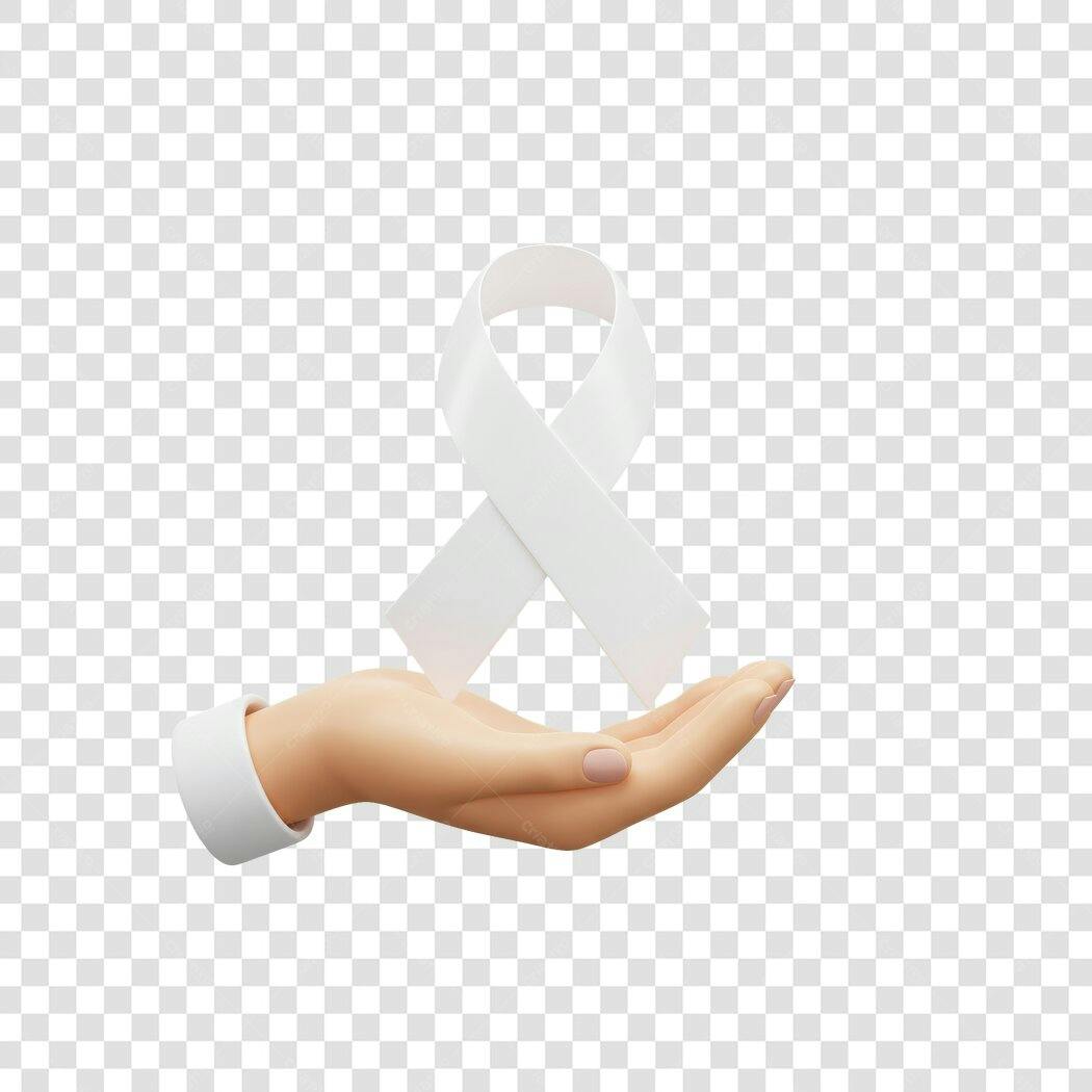 Imagem PNG Fita Branca Mão com fundo transparente