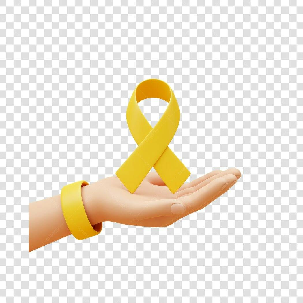 Banner Setembro Amarelo PNG com fundo transparente