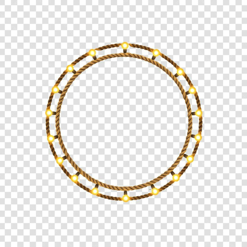 Moldura circular PNG com fundo transparente