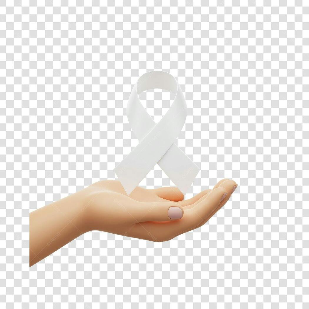 Banner Fita Branca PNG com fundo transparente
