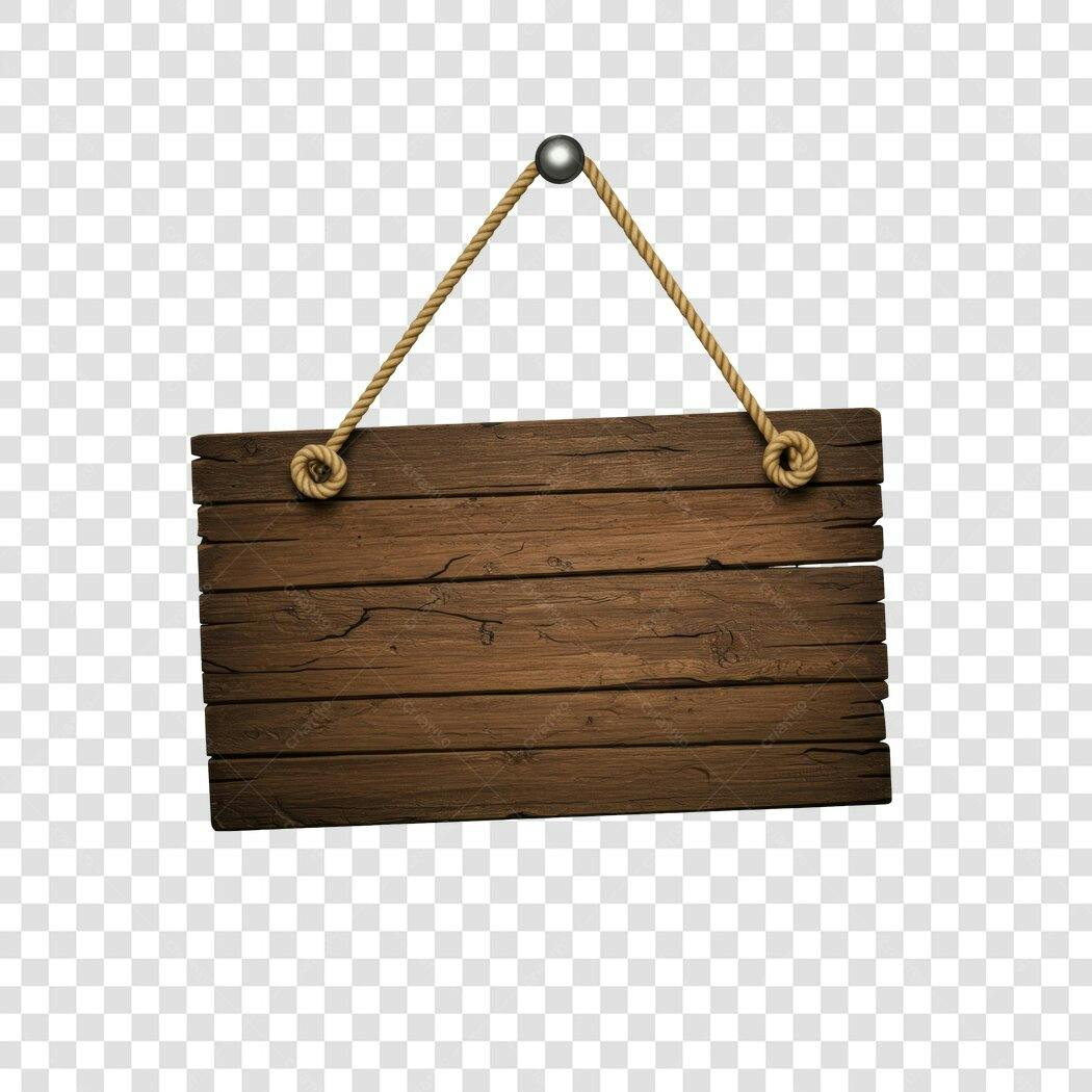 Banner de Madeira PNG com fundo transparente