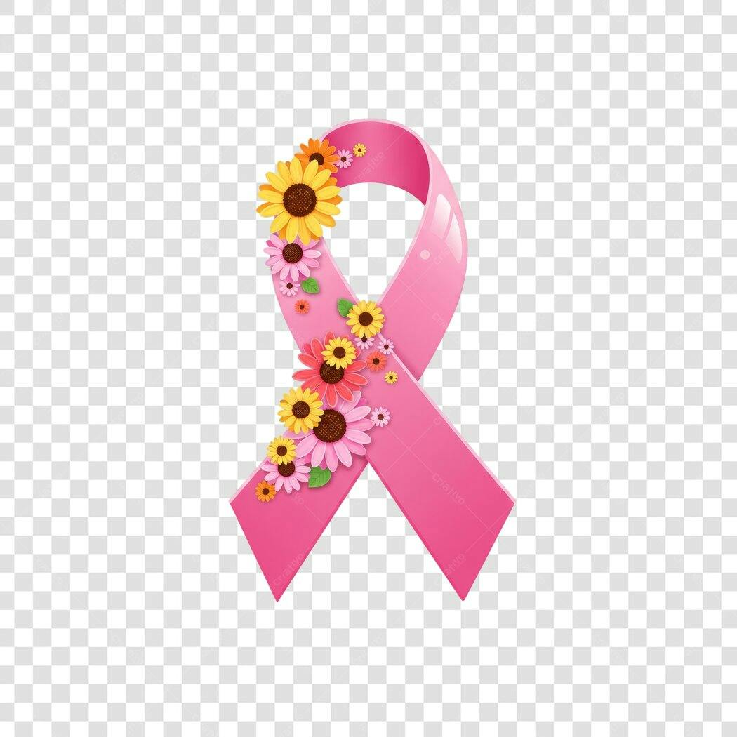 Banner Outubro Rosa PNG com fundo transparente