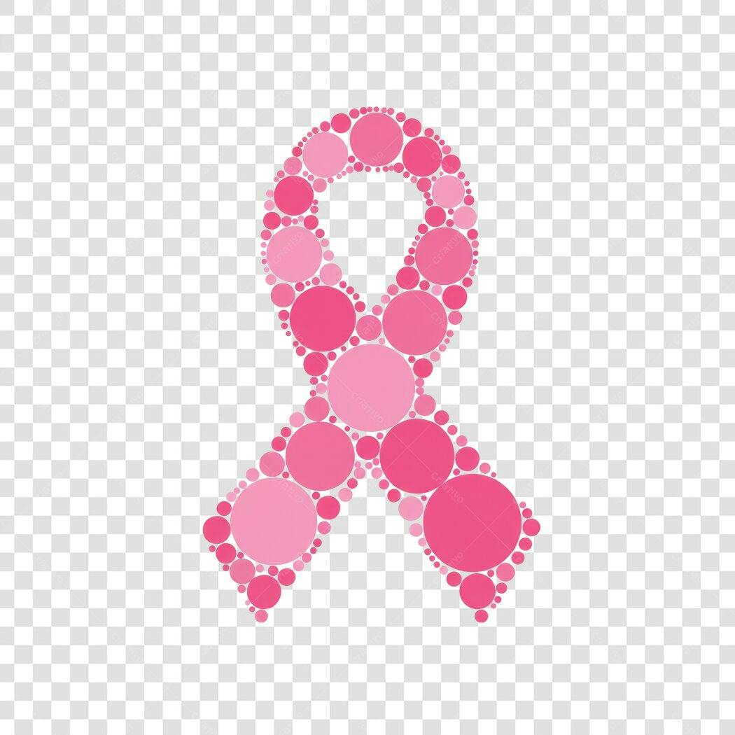 Logo Outubro Rosa PNG com fundo transparente