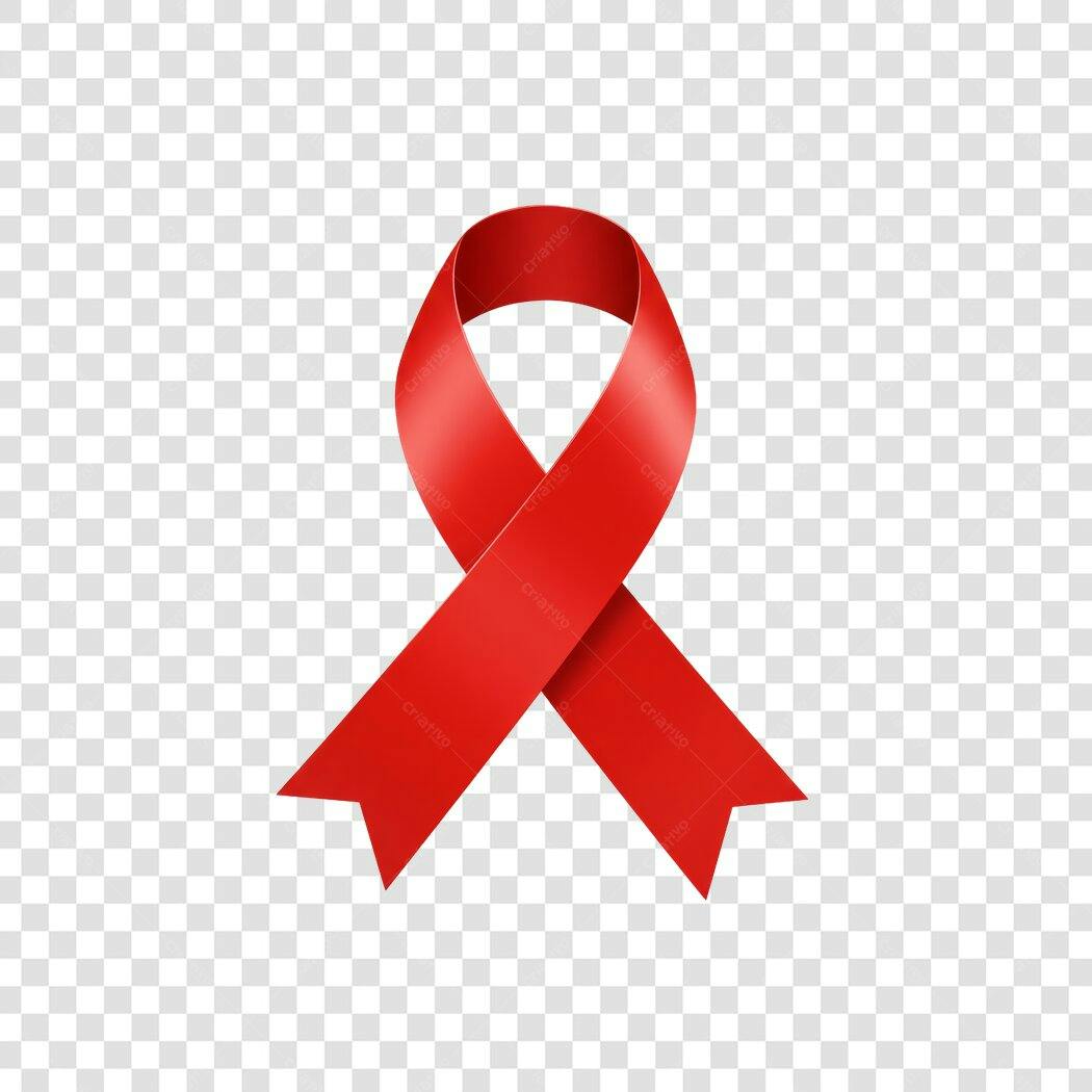 Banner Dia Mundial da Aids PNG com fundo transparente