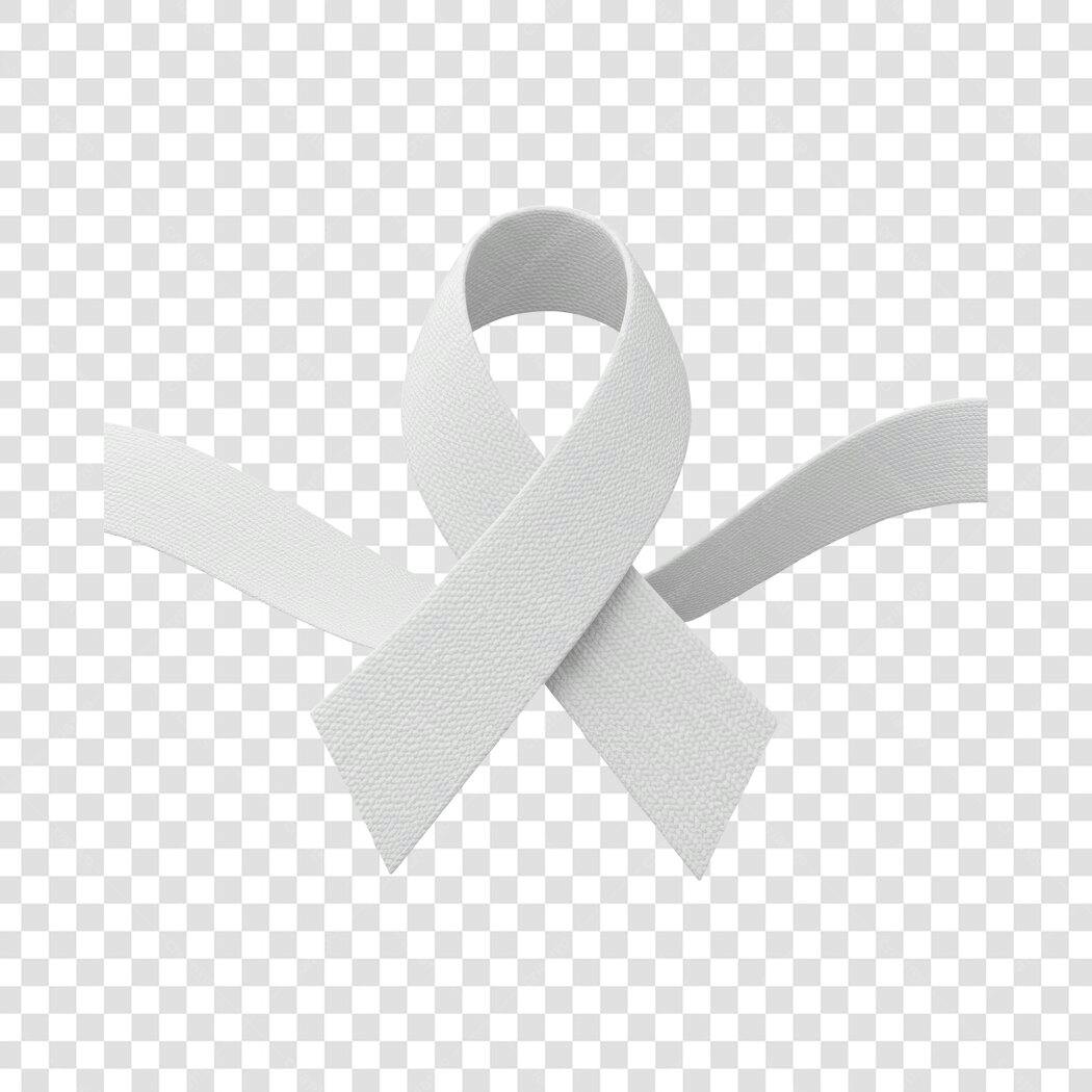 Logo PNG fita branca com fundo transparente