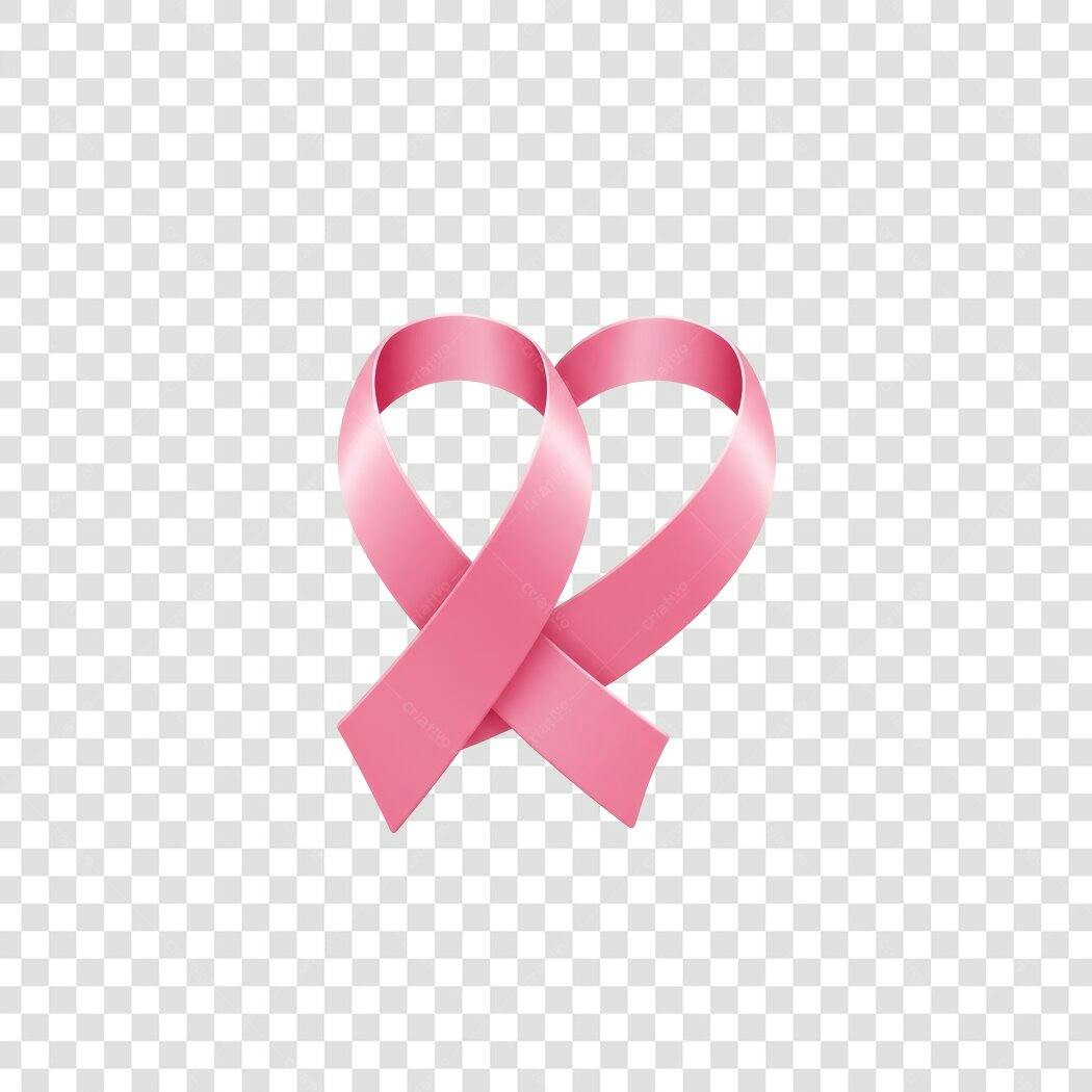 Logo Outubro Rosa PNG com fundo transparente