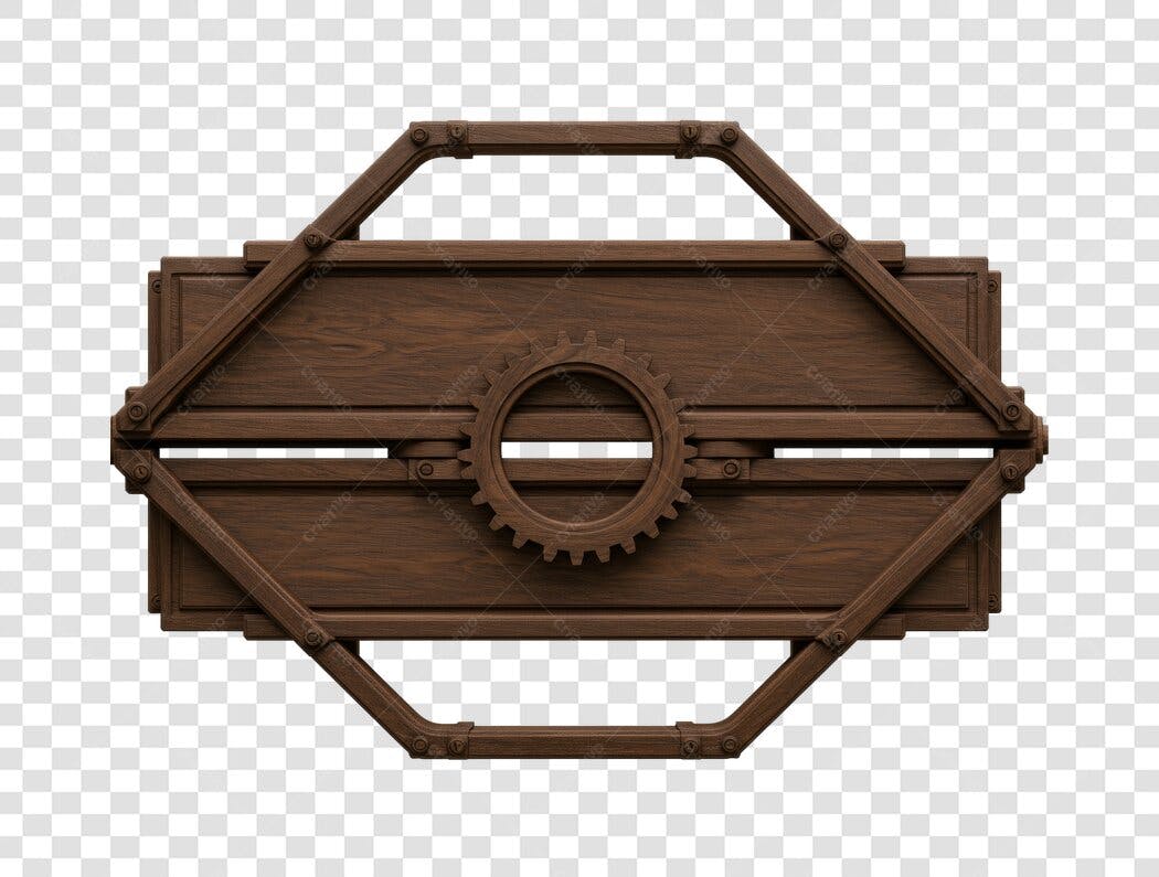 Banner Steampunk Madeira PNG com fundo transparente