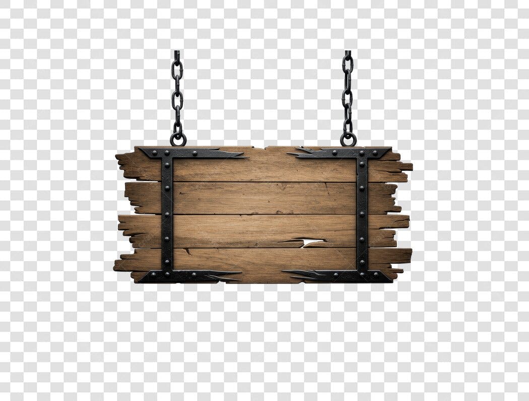 Banner Medieval PNG com fundo transparente