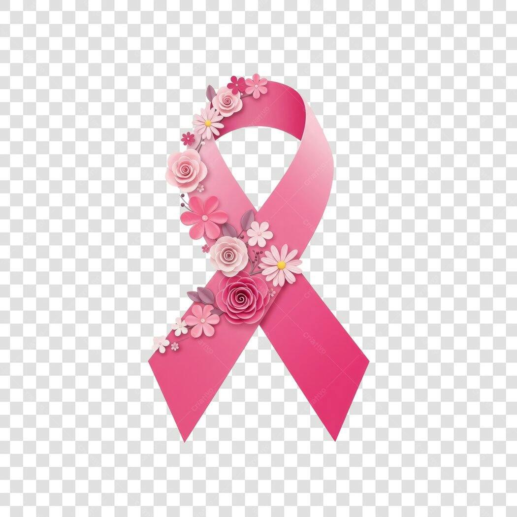 Banner Outubro Rosa PNG com fundo transparente