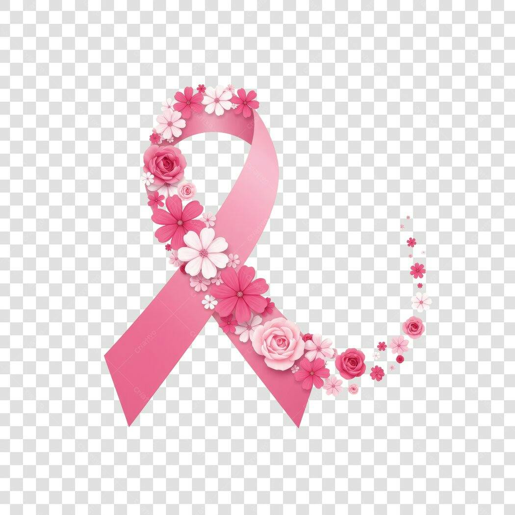 Banner Outubro Rosa PNG com fundo transparente