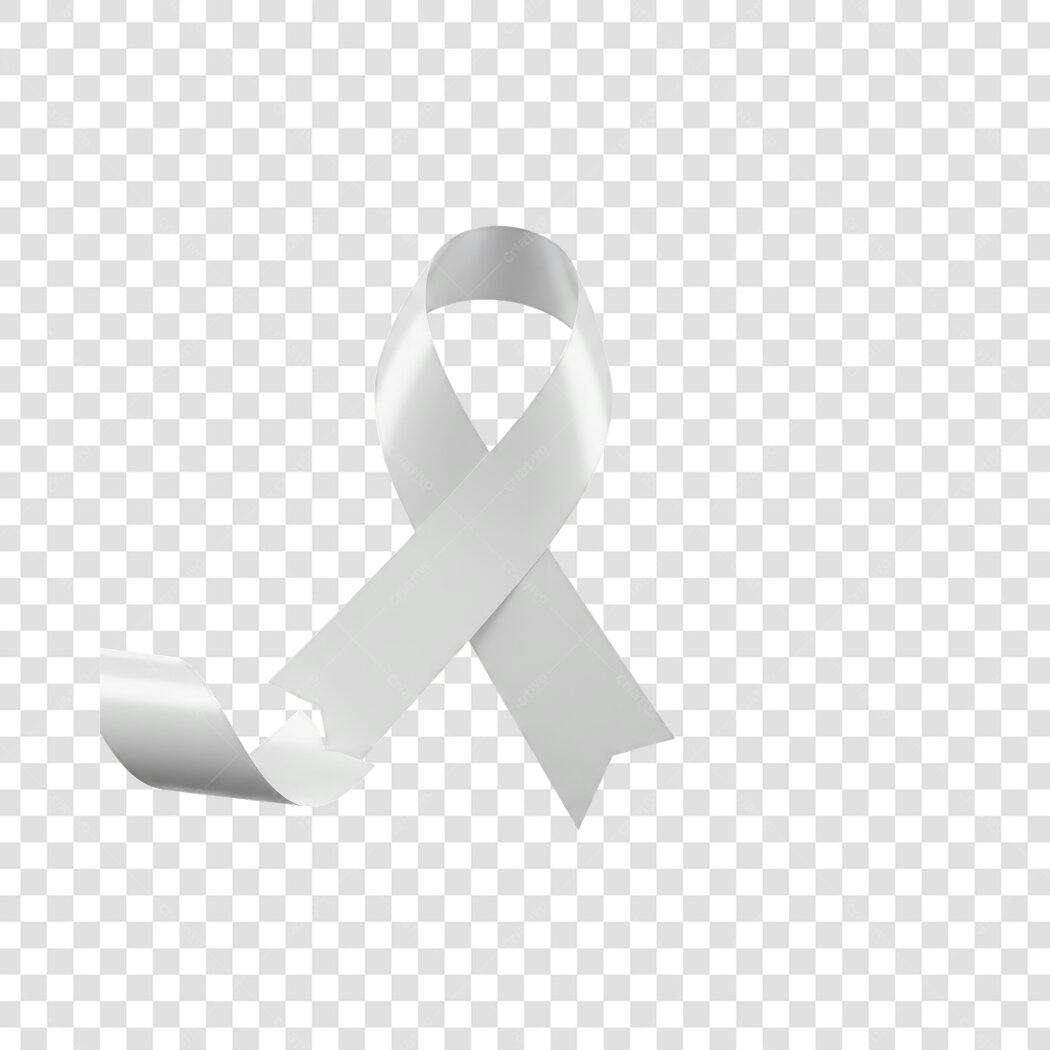 Banner Fita Cinza PNG com fundo transparente
