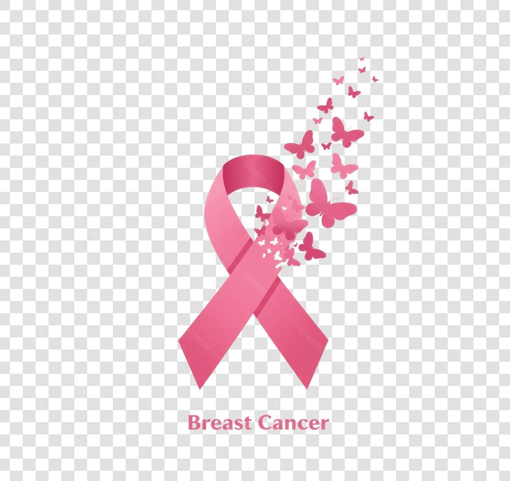 Banner Outubro Rosa PNG com fundo transparente