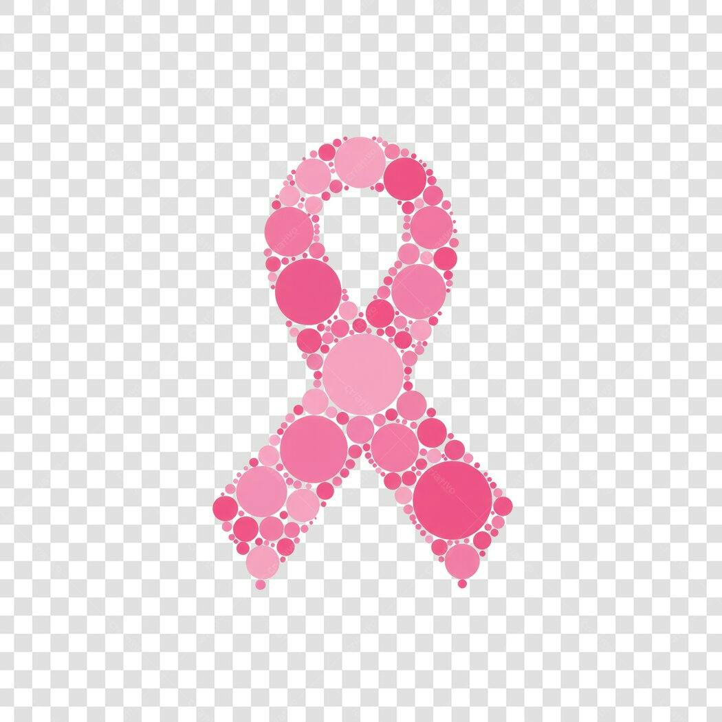 Logo Outubro Rosa PNG com fundo transparente