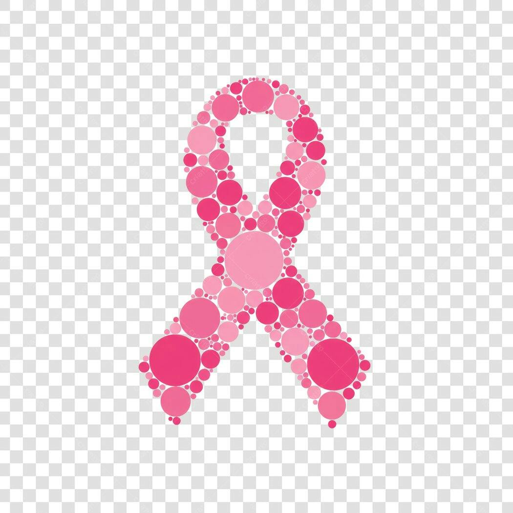 Logo Outubro Rosa PNG com fundo transparente