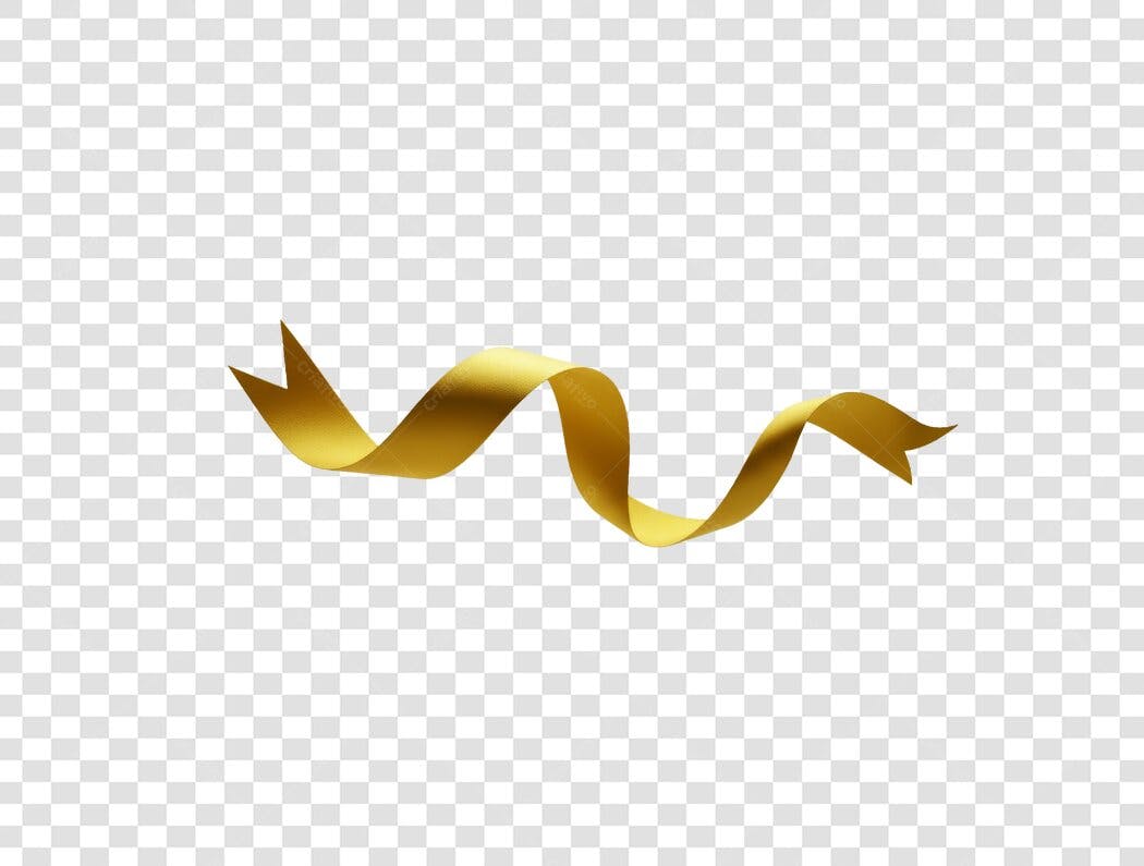 Banner dourado fita PNG com fundo transparente
