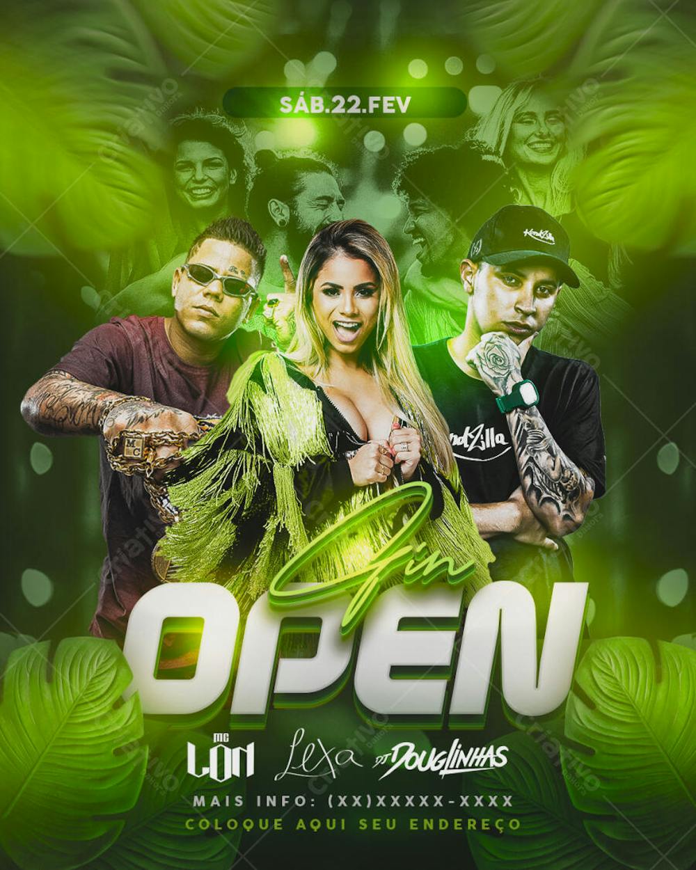 flyer de show, cantor cantora, banda, musica , musical (5)