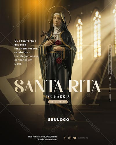 Projeto Plataformas - 22 de maio - Dia de Santa Rita de Cássia