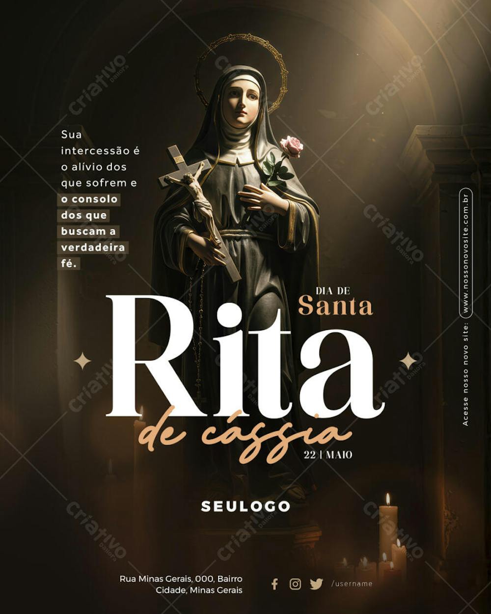 Projeto Plataformas - 22 de maio - Dia de Santa Rita de Cássia