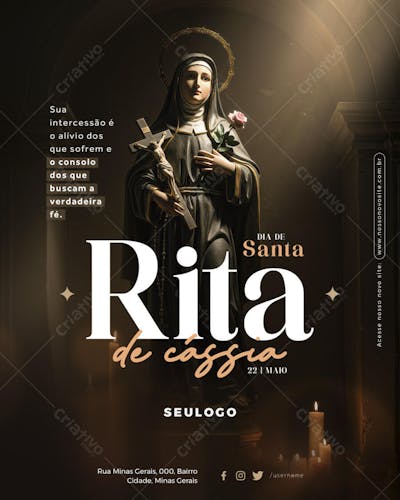 Projeto Plataformas - 22 de maio - Dia de Santa Rita de Cássia