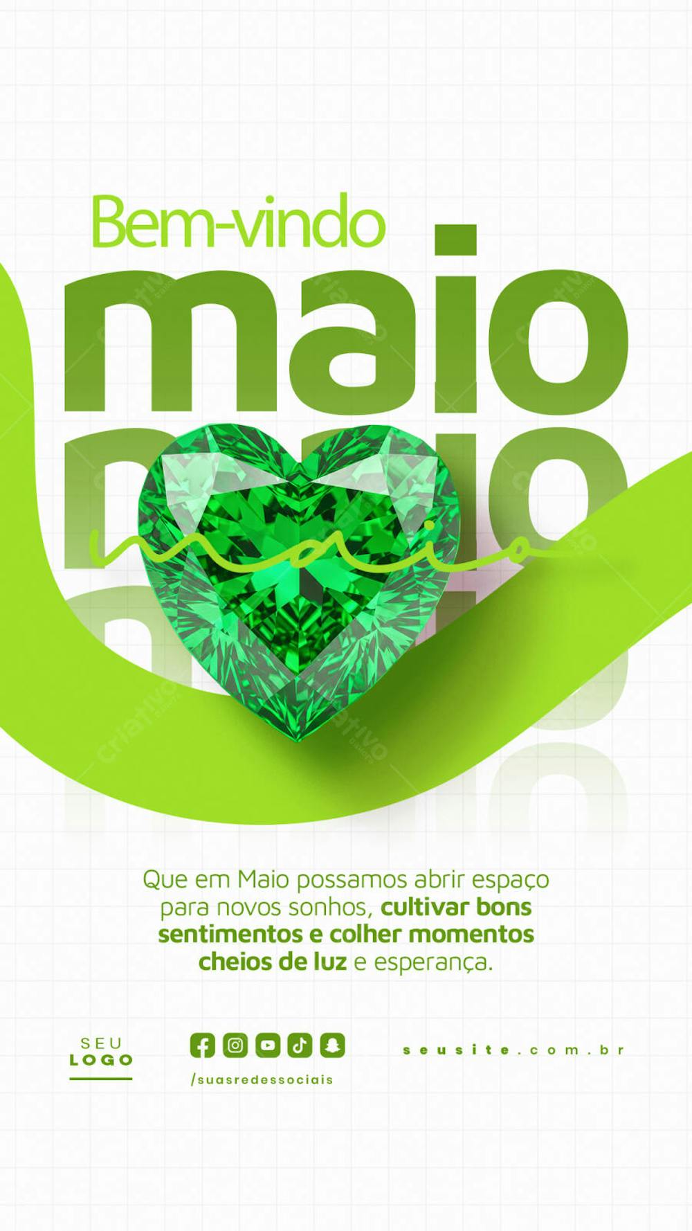Bem Vindo Maio saudação mês social media post editavel STORY (26)