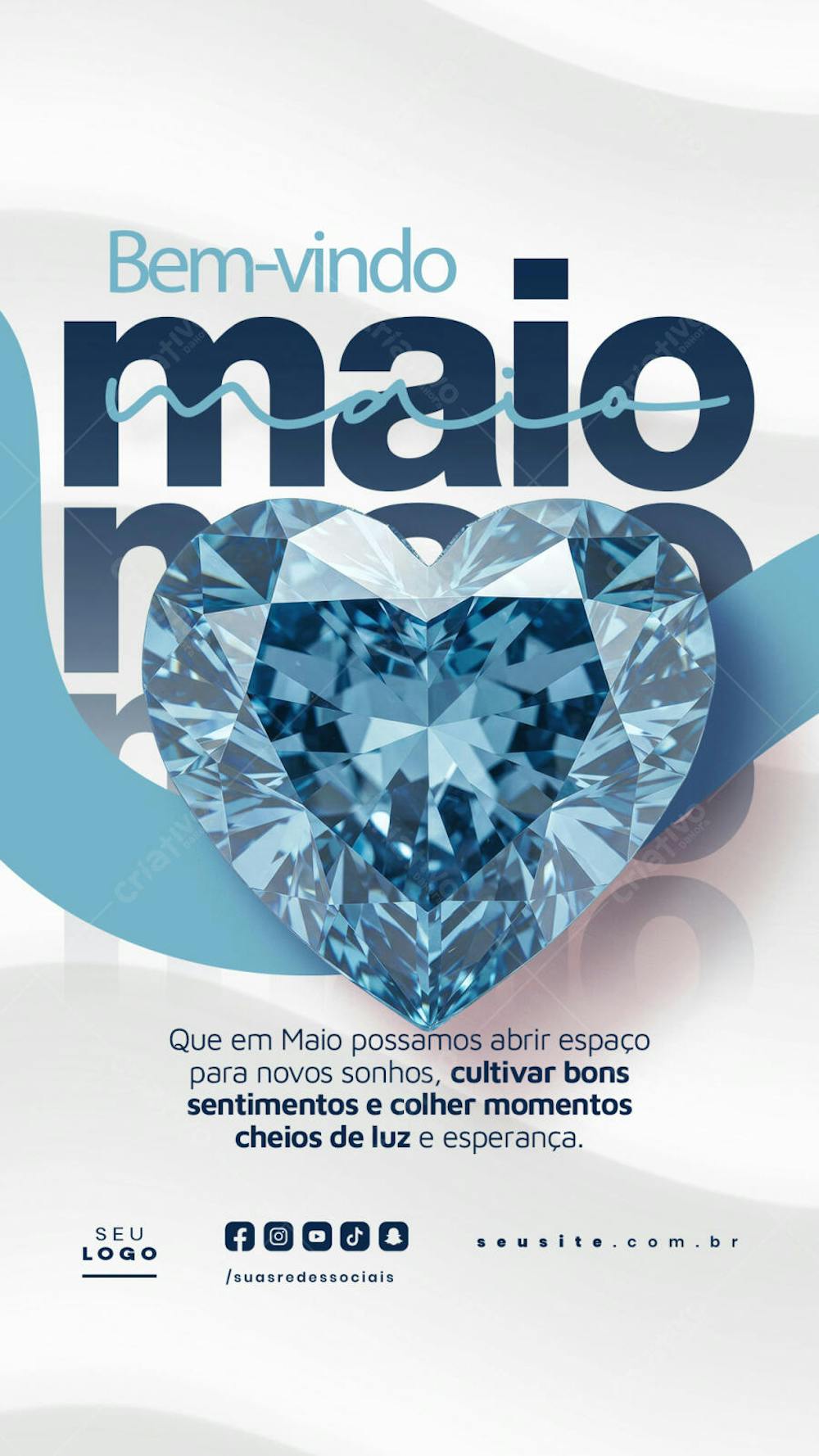 Bem Vindo Maio saudação mês social media post editavel STORY (4)