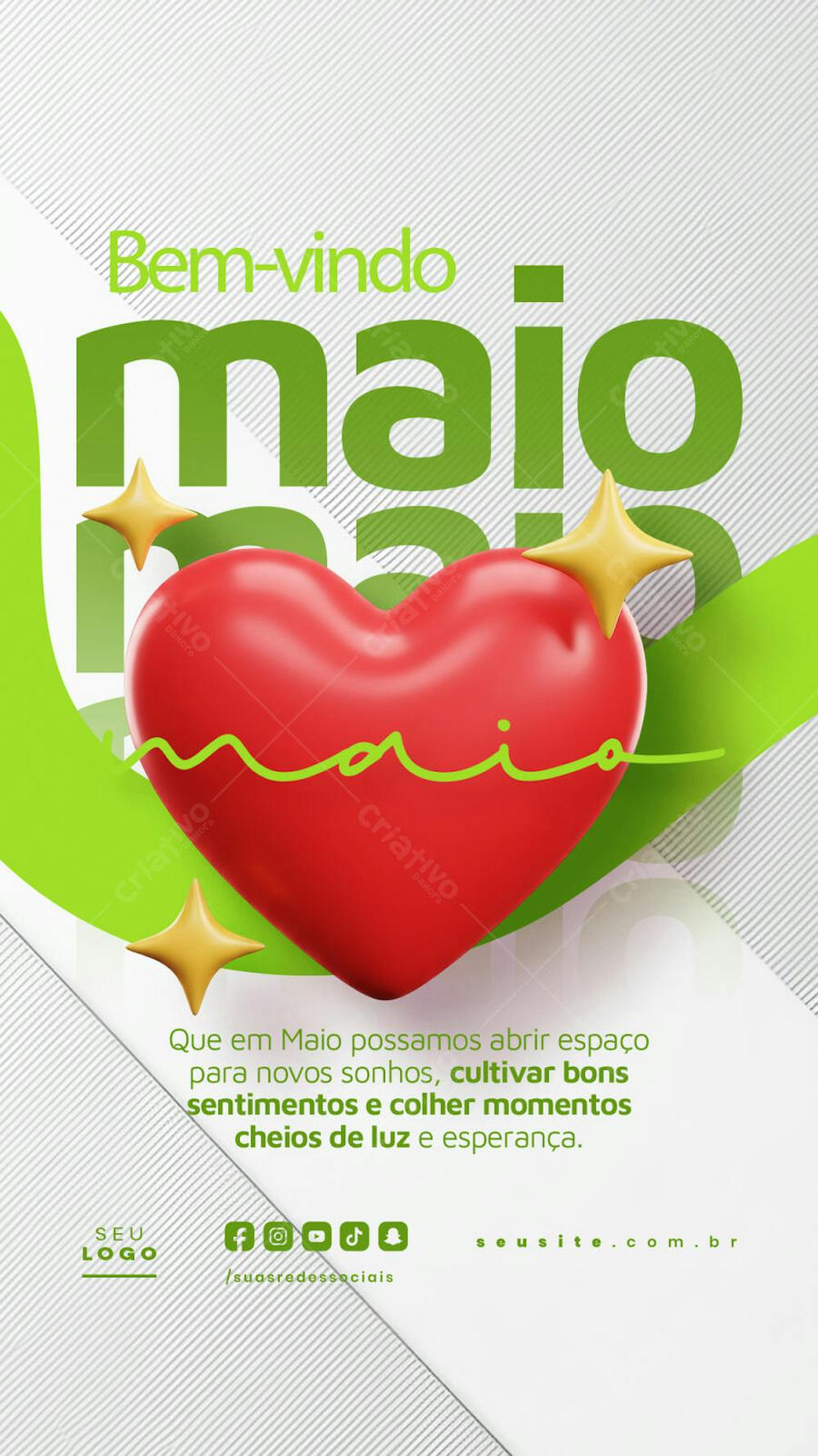 Bem Vindo Maio saudação mês social media post editavel STORY (23)