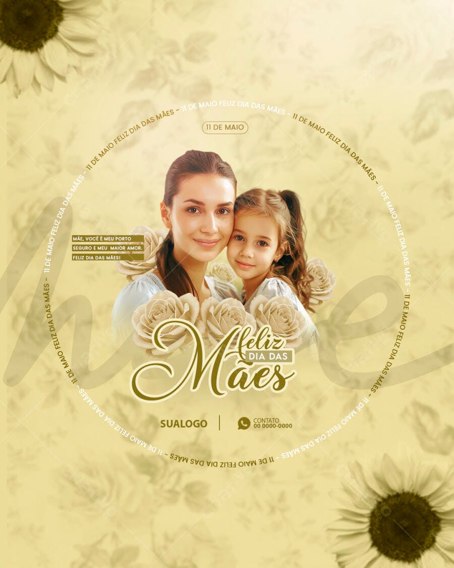 Flyer Dia das Mães PSD Editável