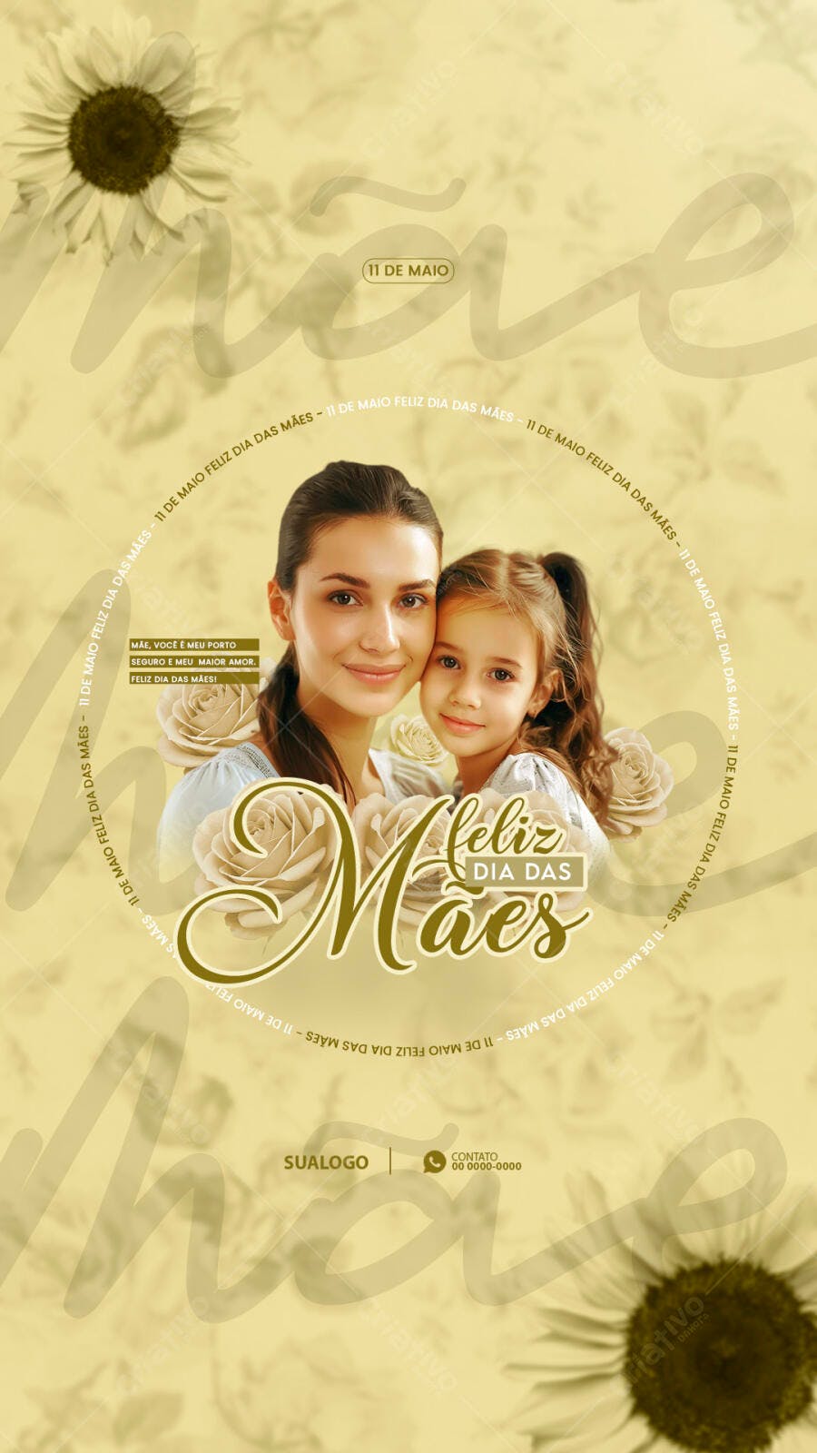 Flyer Dia das Mães PSD Editável