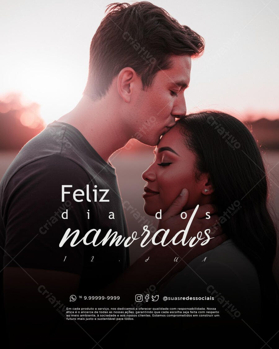 Flyer Dia dos Namorados PSD Editável