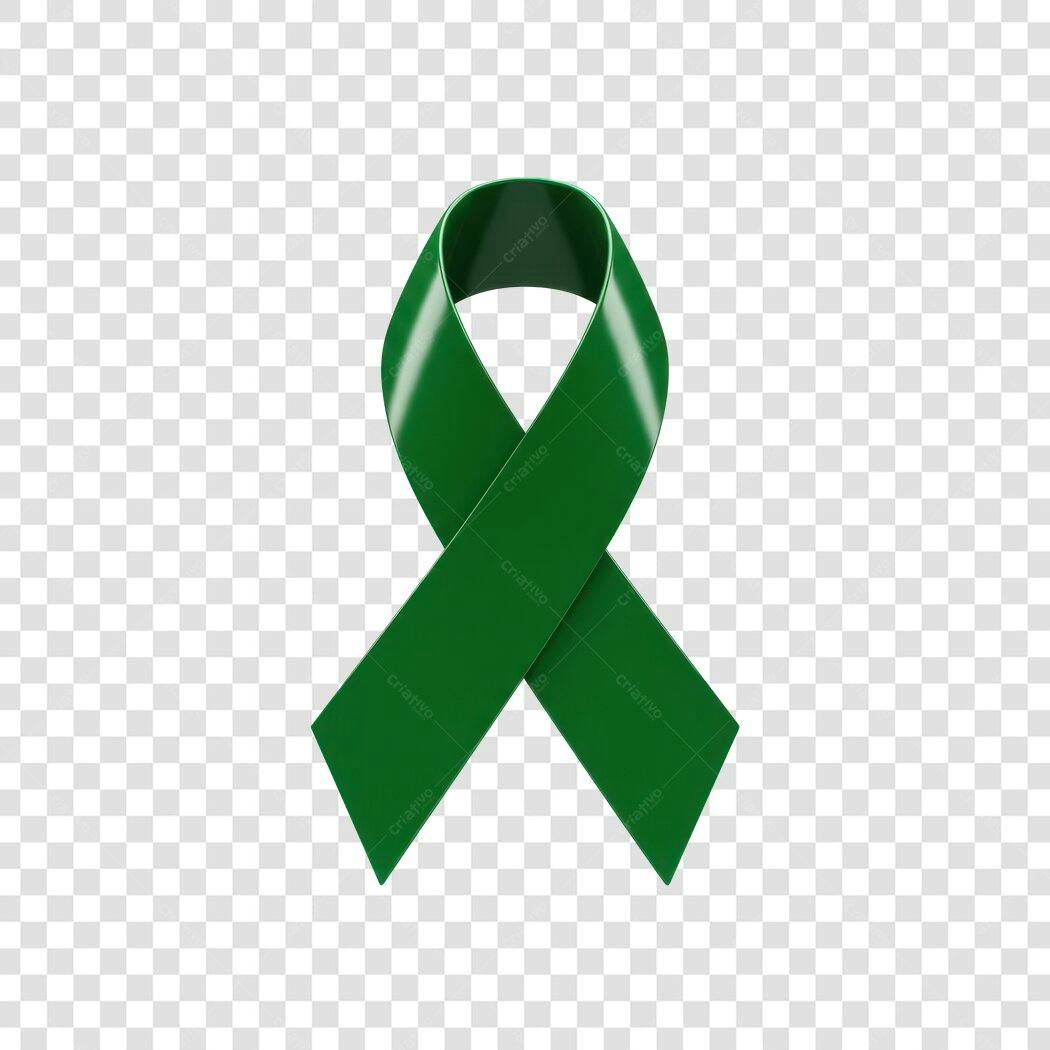 Logo Fita Verde Conscientização PNG com fundo transparente