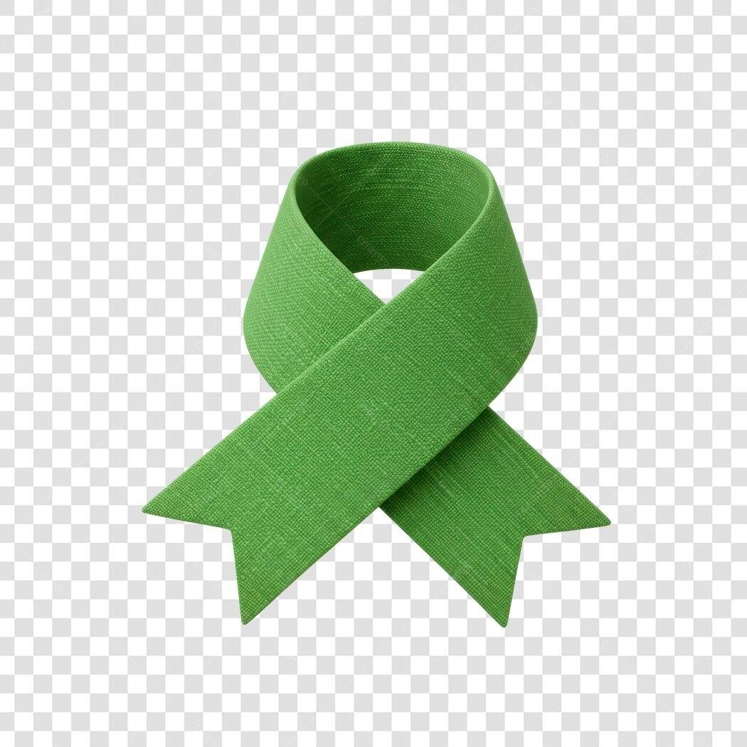 Logo PNG Verde para Conscientização com fundo transparente