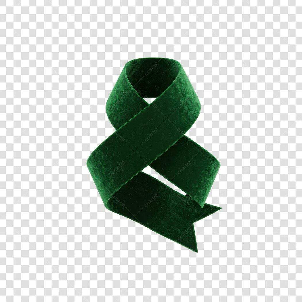 Banner Verde Escuro Fita PNG com fundo transparente