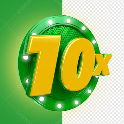 10X CIRCULO VERDE COM GRADE E LUZ