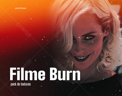 Pack Textura de Filme Queimado Vintage | Fundo Retro com Efeitos de Luz
