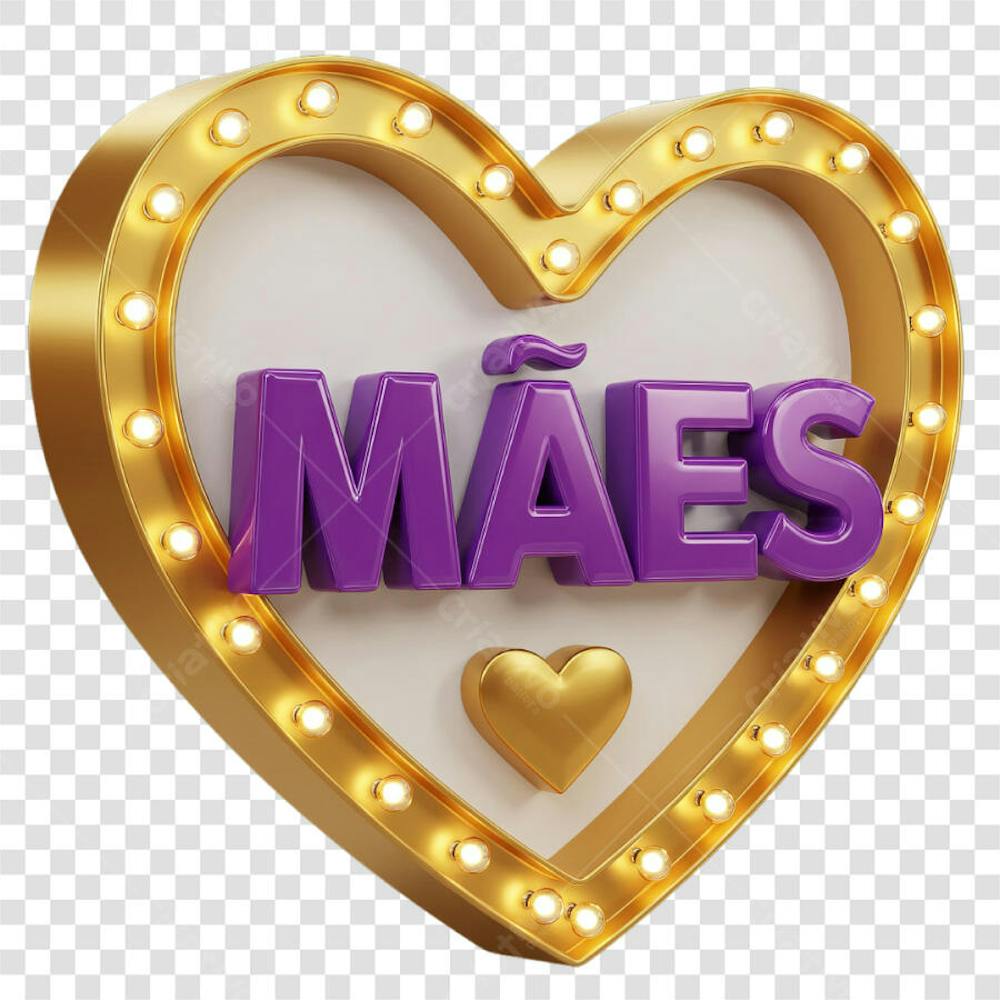 Selo 3d dia das mães