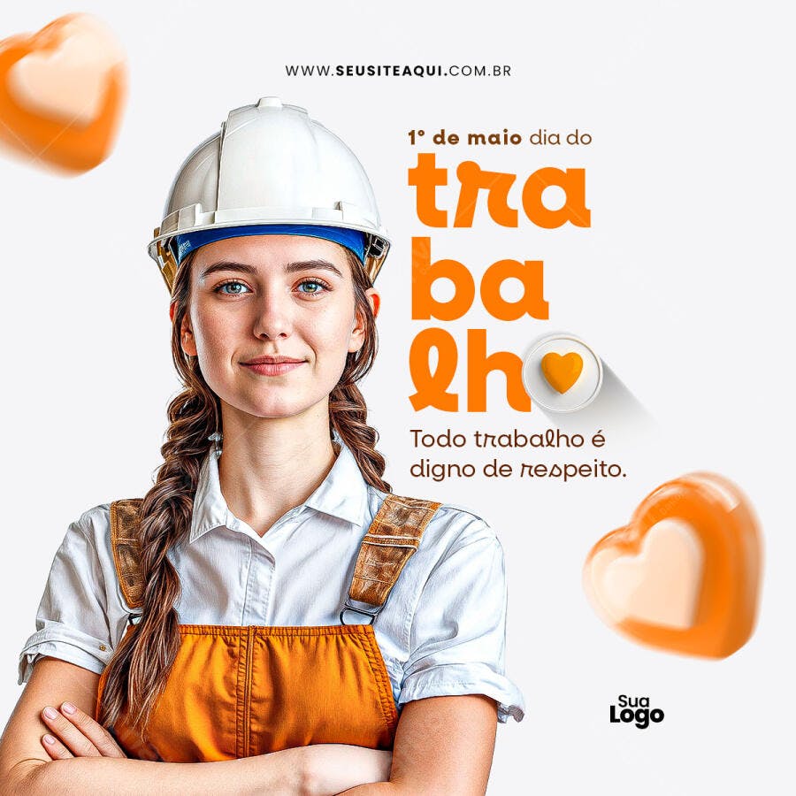 Postagem Dia do Trabalho PSD Editável