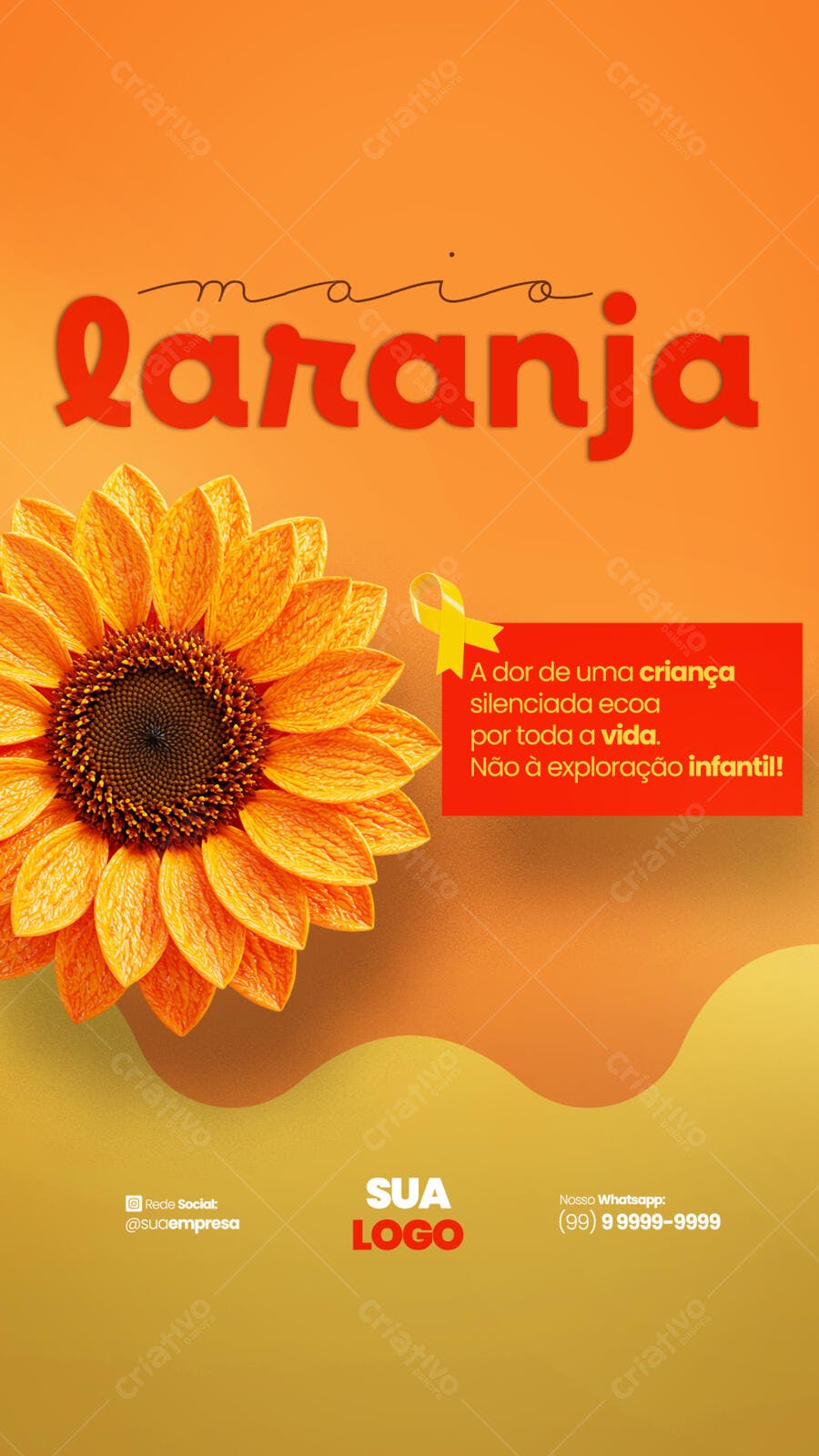 Flyer Dia das Crianças PSD Editável