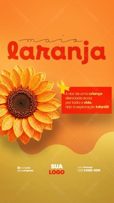 Maio Laranja - 18 de maio - Dia nacional de combate ao abuso e à exploração sexual infantil (1)