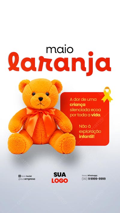Maio Laranja - 18 de maio - Dia nacional de combate ao abuso e à exploração sexual infantil (2)