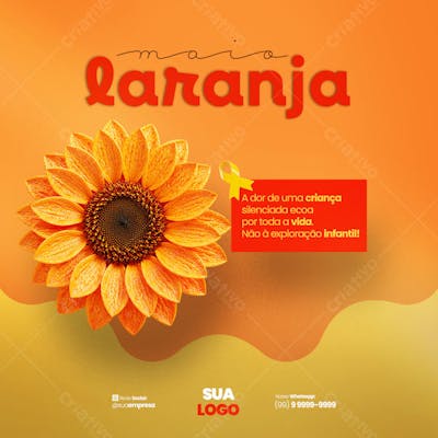 Maio Laranja - 18 de maio - Dia nacional de combate ao abuso e à exploração sexual infantil (9)