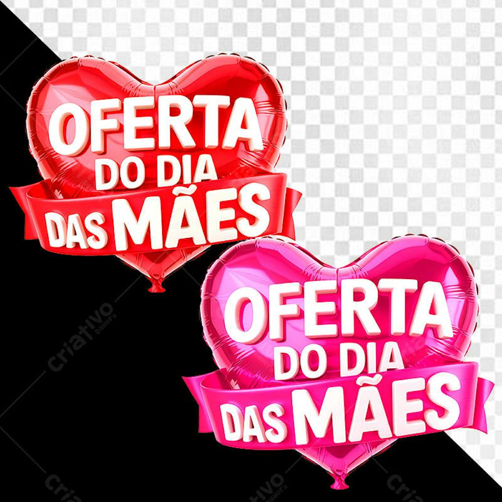 2 selos 3D oferta do dia das Mães