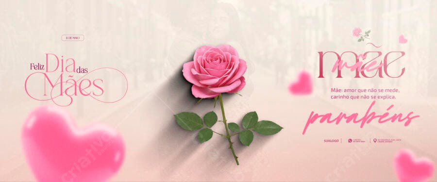 Banner Dia das Mães PSD Editável