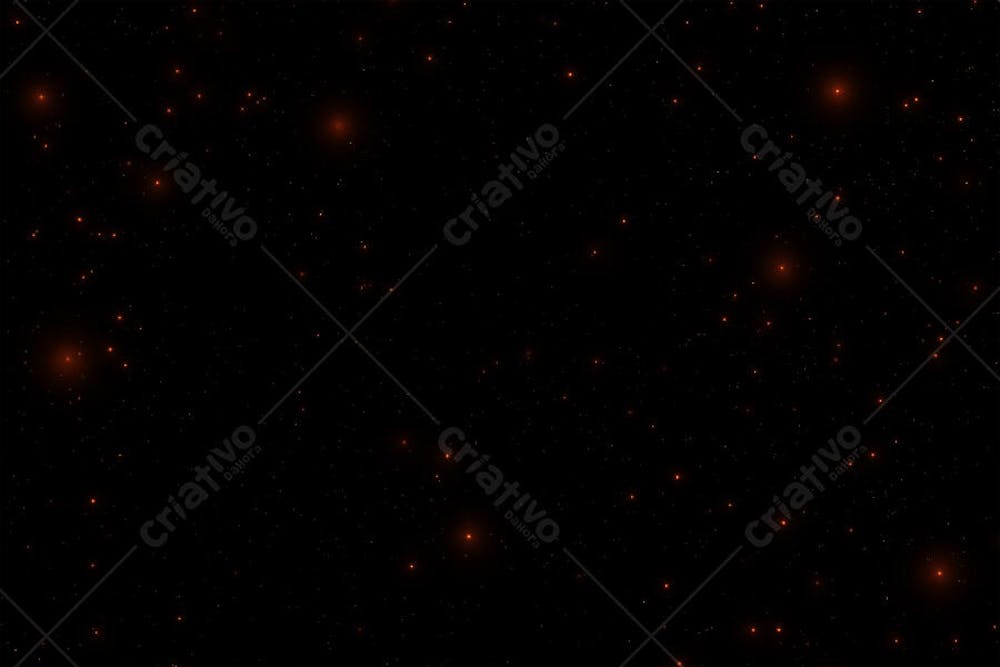 Partículas Luminosas em Fundo Preto | Faíscas Incandescentes Estilo Cinemático