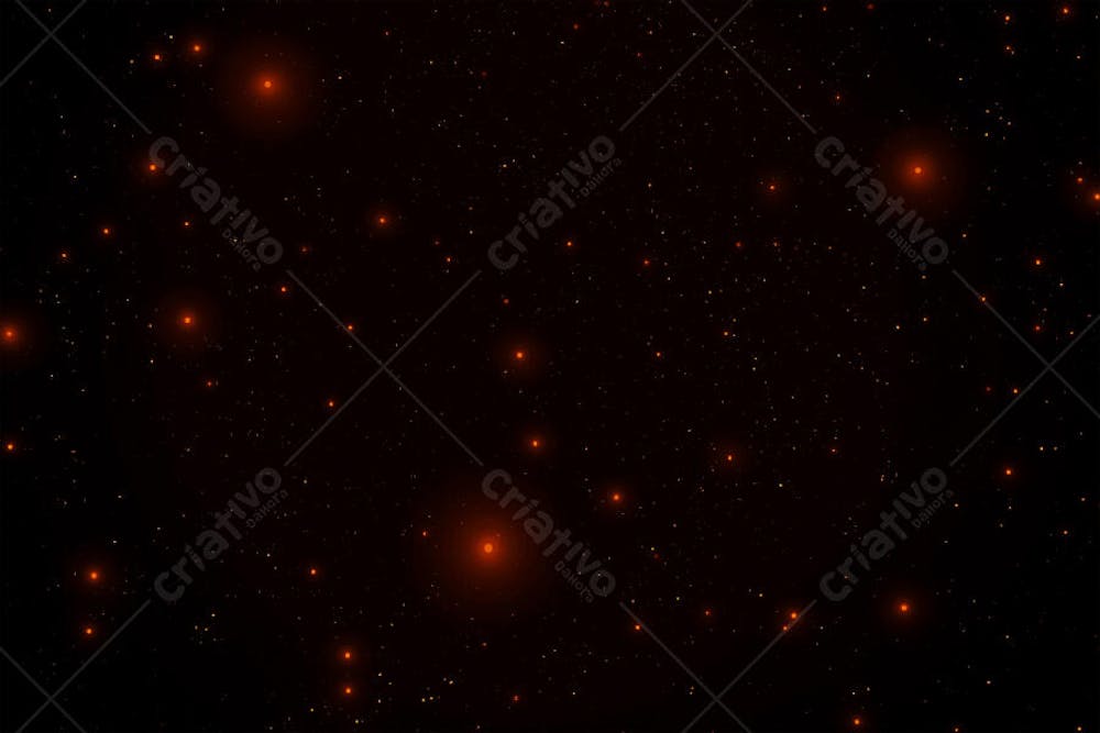 Partículas Luminosas em Fundo Preto | Faíscas Incandescentes Estilo Cinemático